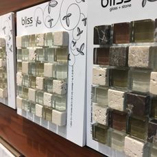 Mosaic and glass tile and installation