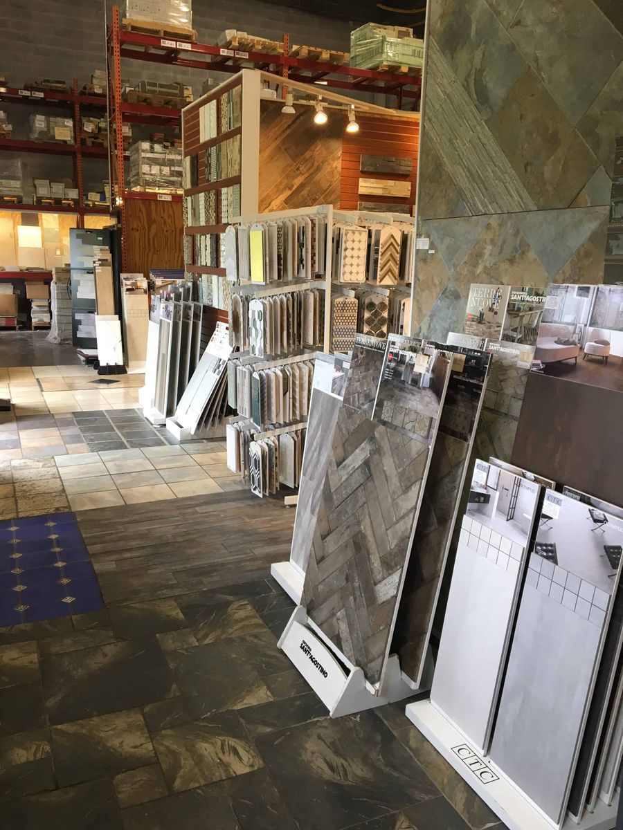Large selection of tile and full service installation