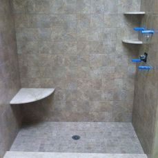 Bathroom tile installation