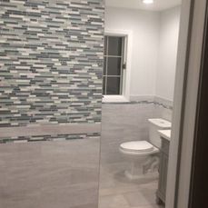 Bathroom tile renovation