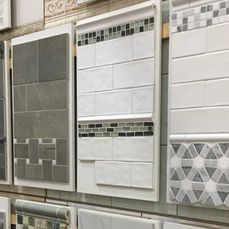 Large selection of tile and full service installation