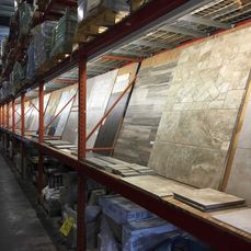 Large selection of tile and full service installation
